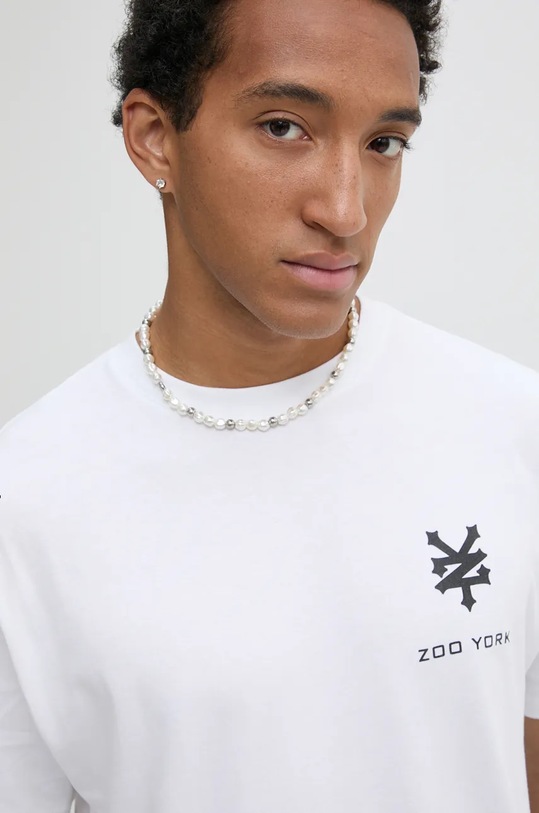 Βαμβακερό μπλουζάκι Zoo York λευκό 60690031