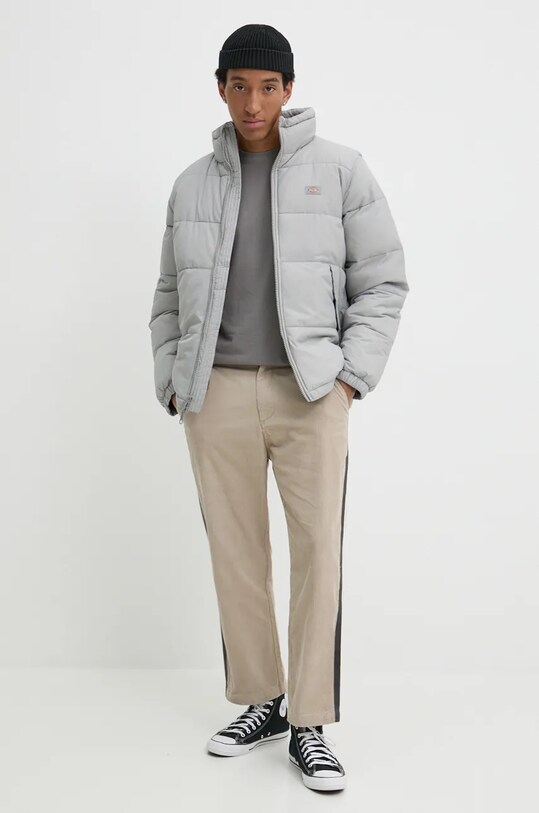 Хлопковая футболка Zoo York 60690028 серый AW24
