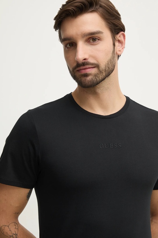 Guess t-shirt bawełniany czarny M4GP39.K7HD0