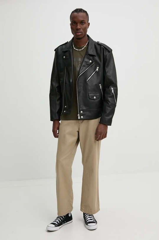 Bavlněné tričko C.P. Company 17CMTS029A005100W zelená AW24