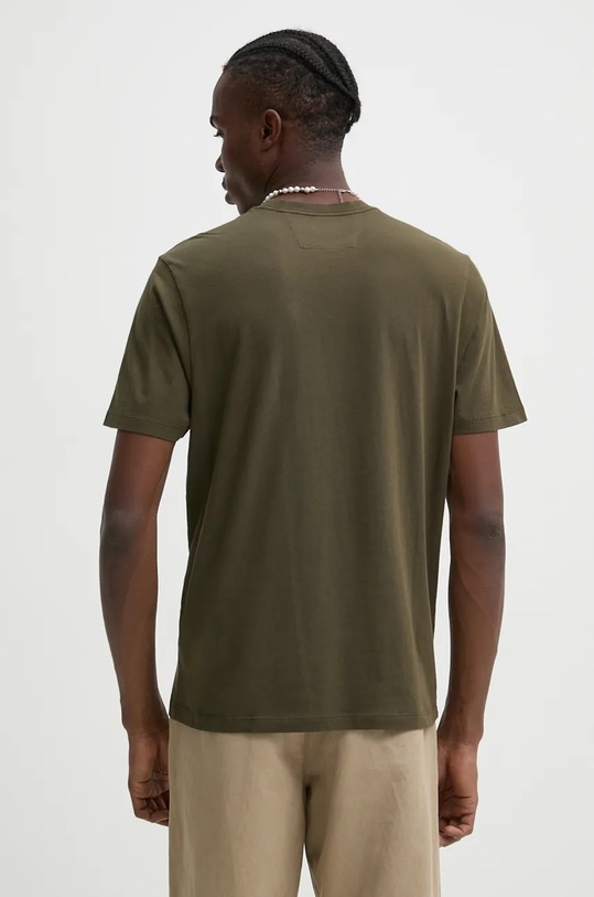Oblečení Bavlněné tričko C.P. Company 17CMTS029A005100W zelená