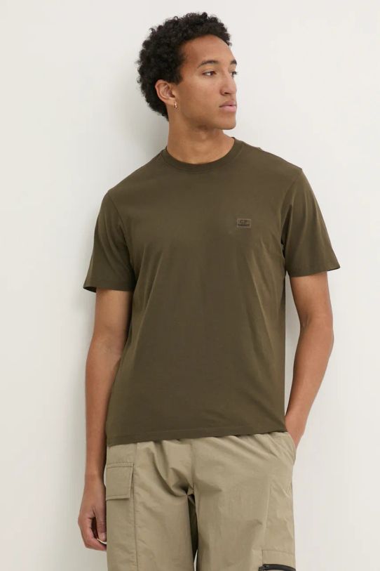 C.P. Company tricou din bumbac verde 17CMTS031A005100W