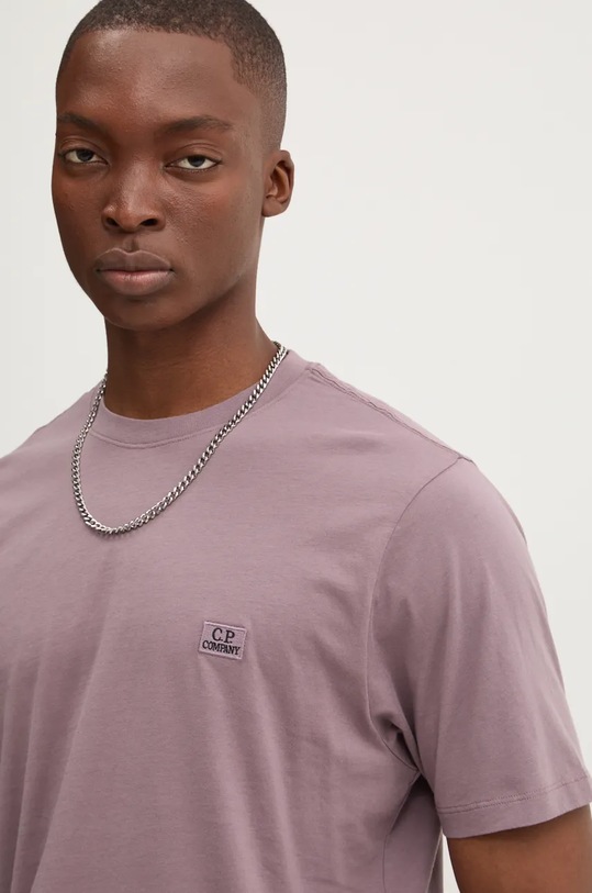 Хлопковая футболка C.P. Company хлопок фиолетовой 17CMTS031A005100W