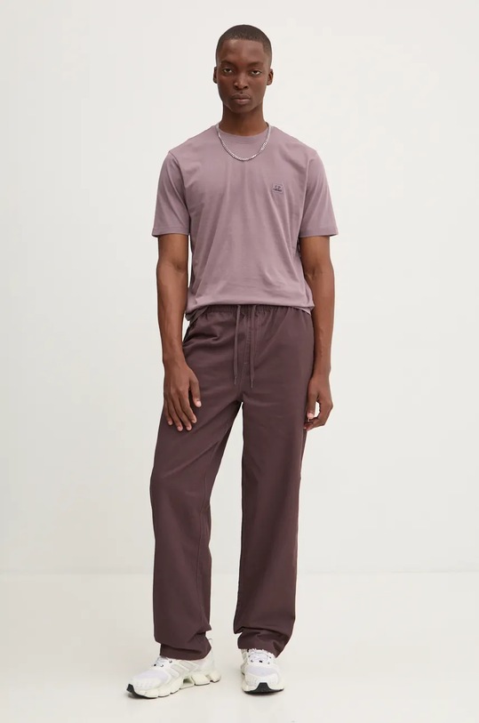 Хлопковая футболка C.P. Company 17CMTS031A005100W фиолетовой AW24