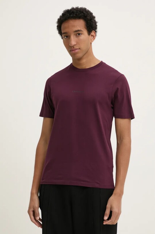 C.P. Company t-shirt in cotone semplice granata 17CMTS064A006586W