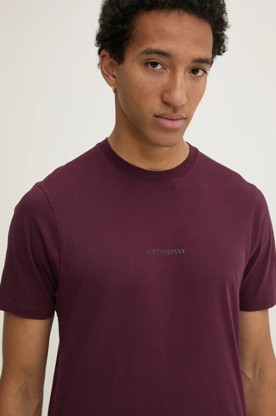 C.P. Company t-shirt in cotone granata 17CMTS064A006586W
