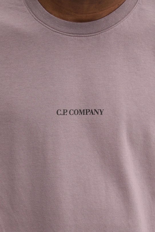 Бавовняна футболка C.P. Company 17CMTS064A006586W фіолетовий