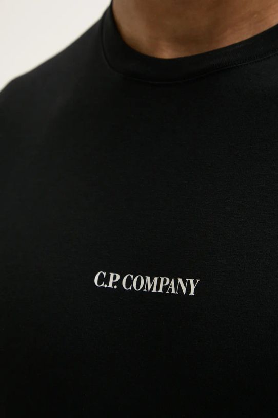 Хлопковая футболка C.P. Company 17CMTS064A006586W чёрный