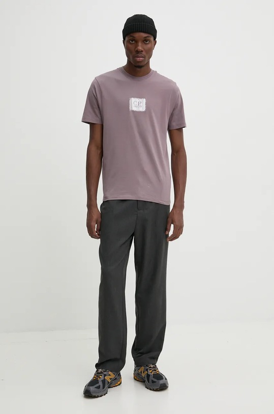 C.P. Company t-shirt bawełniany 17CMTS168A005100W różowy AW24