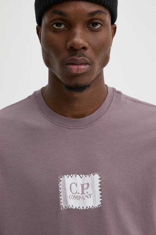 C.P. Company t-shirt bawełniany różowy 17CMTS168A005100W