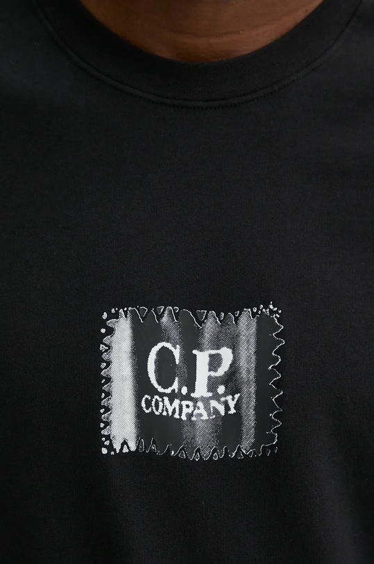 Pamučna majica C.P. Company 17CMTS168A005100W crna