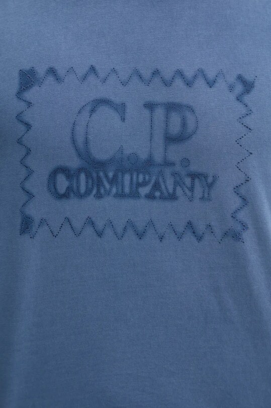 Бавовняна футболка C.P. Company 17CMTS239A005431S блакитний
