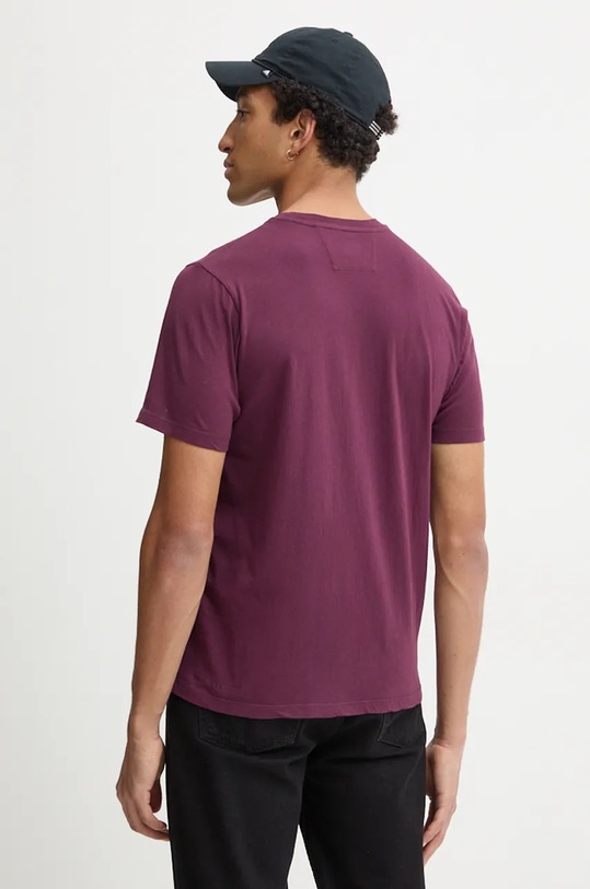 Oblečenie Bavlnené tričko C.P. Company 17CMTS240A005431G burgundské