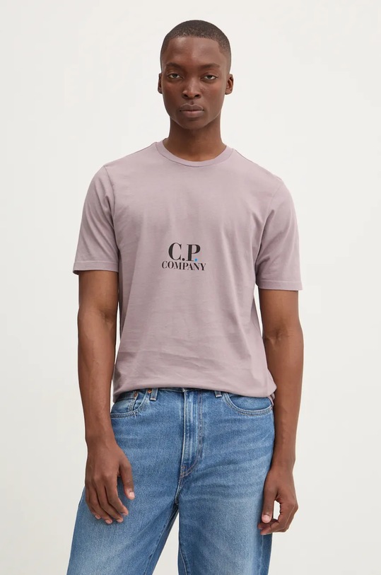 Îmbrăcăminte C.P. Company tricou din bumbac 17CMTS241A005431G violet
