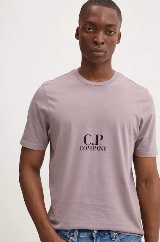 C.P. Company tricou din bumbac 17CMTS241A005431G violet