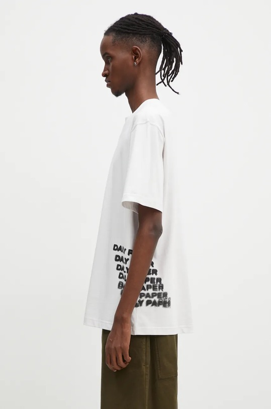 Бавовняна футболка Daily Paper Overload SS 2421080 сірий AW24