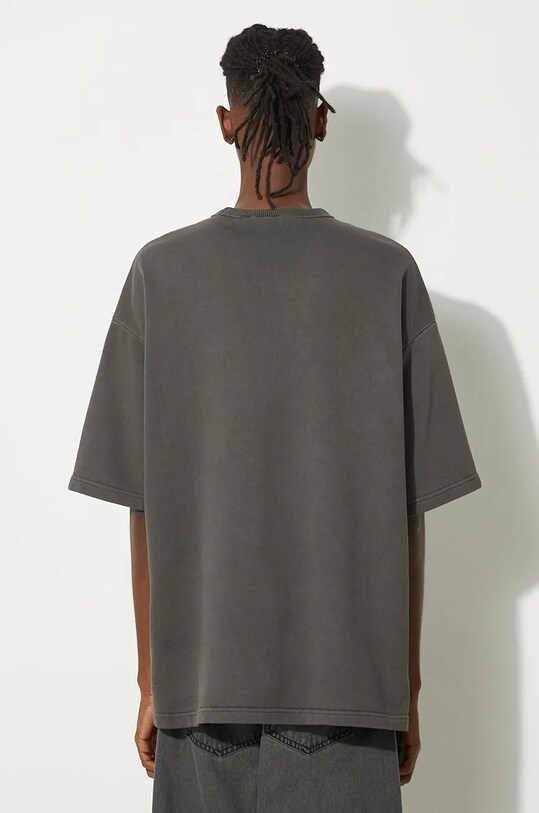 Clothing Daily Paper cotton t-shirt Buffering Oversized SS 2421078 gray