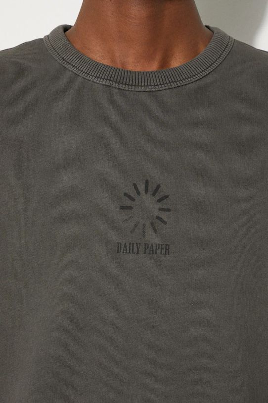 Daily Paper t-shirt bawełniany Buffering Oversized SS szary 2421078