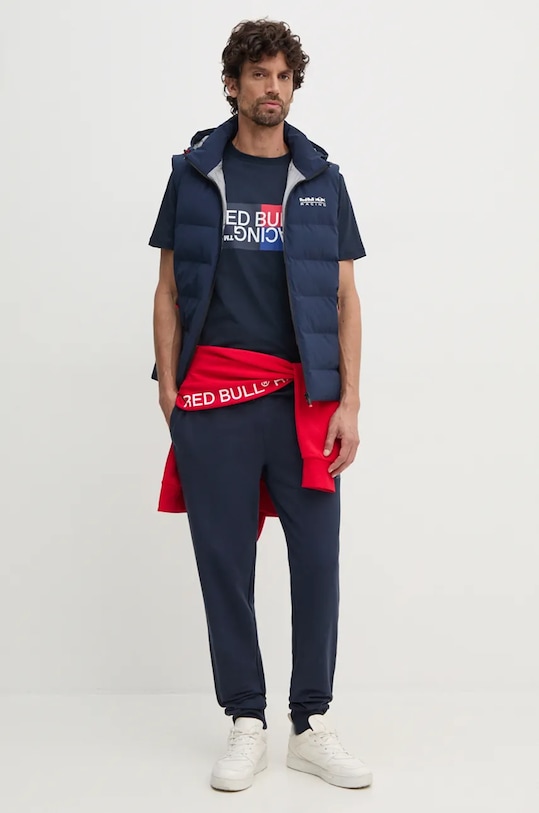 Бавовняна футболка Red Bull Racing x Pepe Jeans Red Bull Racing x Pepe Jeans RM500001 темно-синій AW24