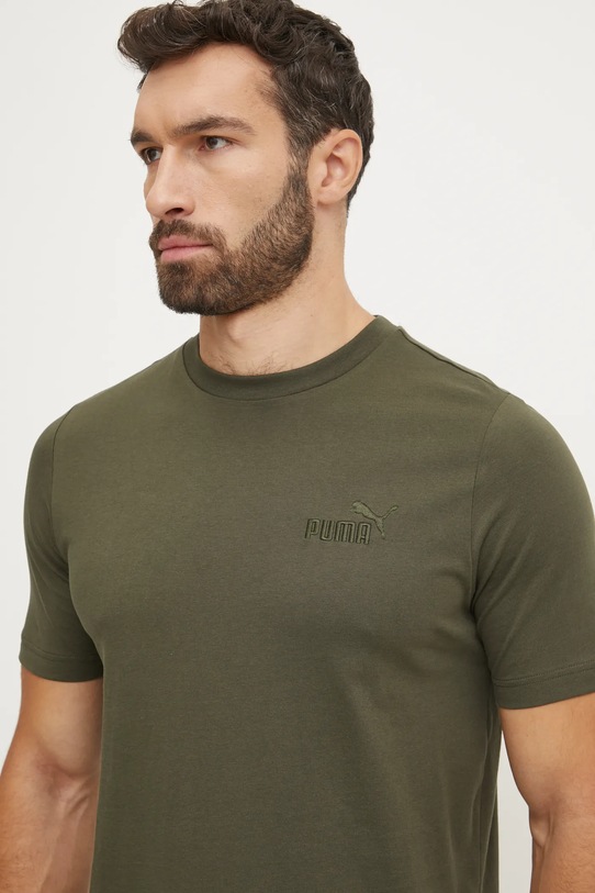 Puma tricou din bumbac verde 681891