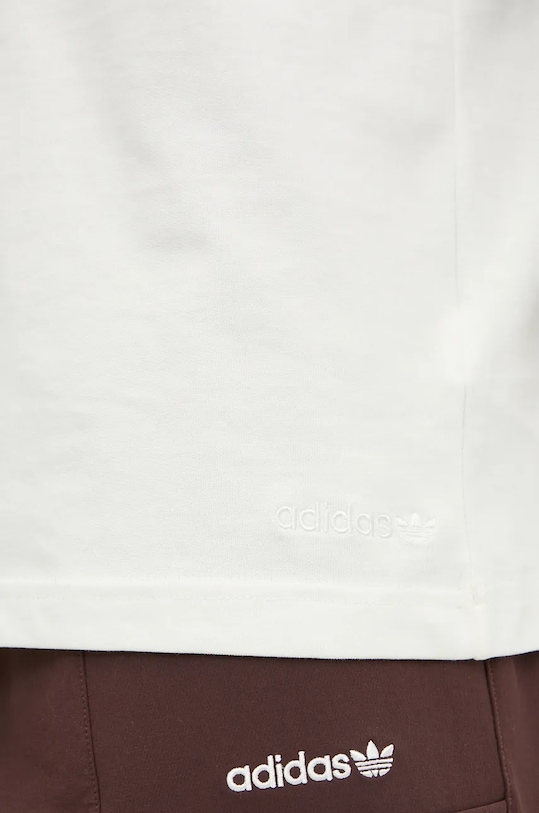 adidas Originals tricou din bumbac IW3252 bej