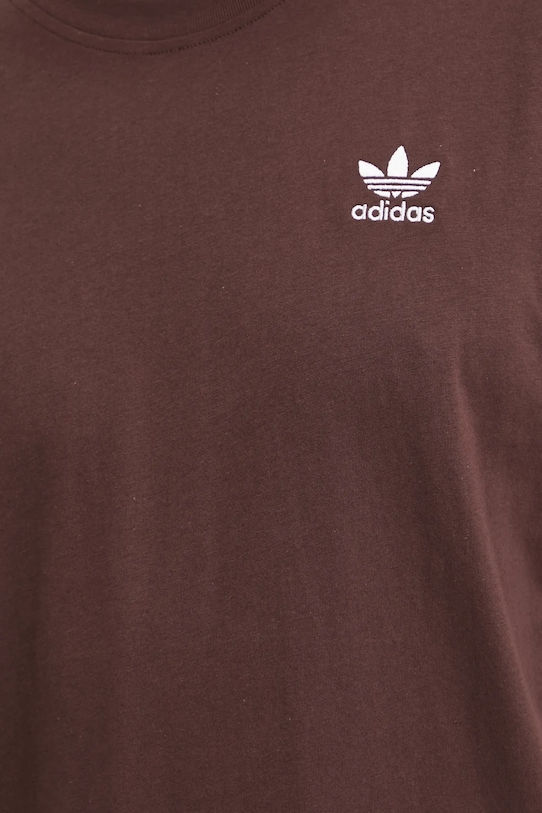 Bavlněné tričko adidas Originals IZ2100 hnědá