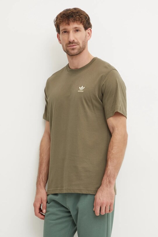 Odzież adidas Originals t-shirt bawełniany IZ2105 zielony