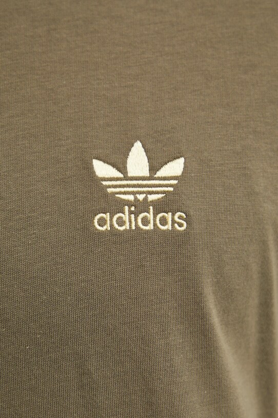 adidas Originals t-shirt bawełniany zielony IZ2105