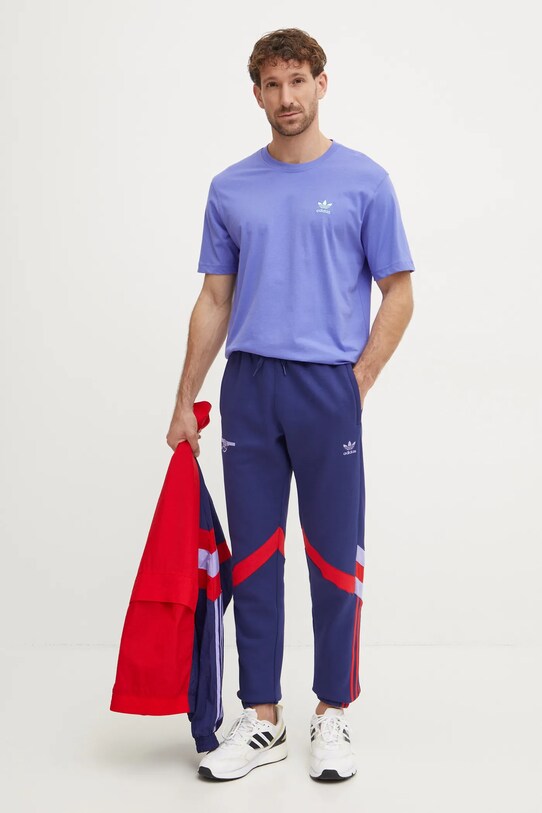 adidas Originals t-shirt bawełniany IZ2107 fioletowy AW24