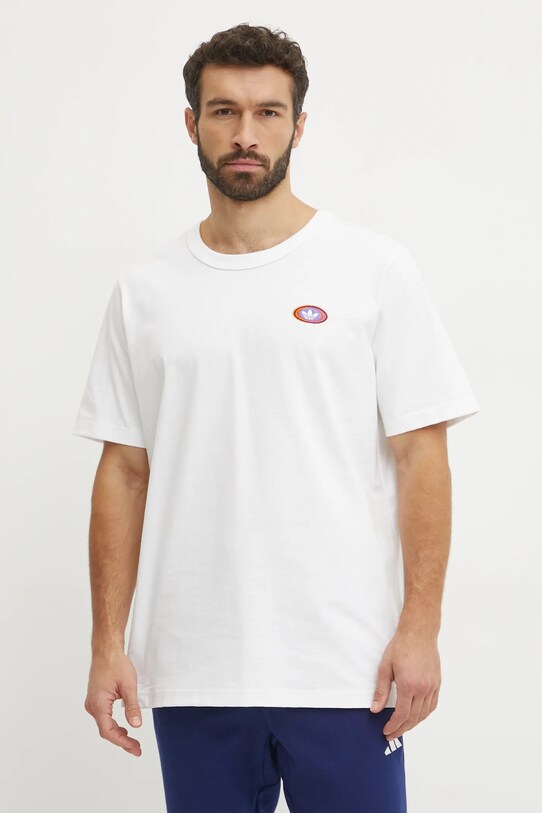 Одежда Хлопковая футболка adidas Originals JN1278 белый