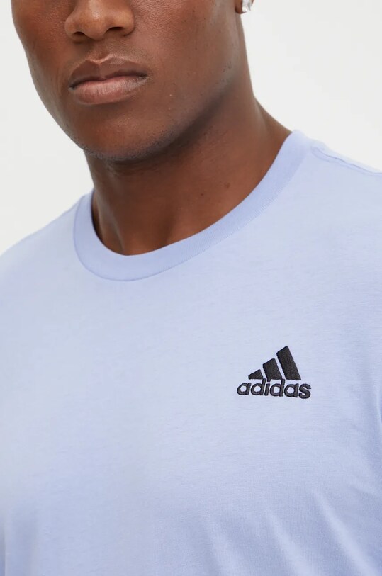 adidas tricou din bumbac Essentials IX0122 albastru