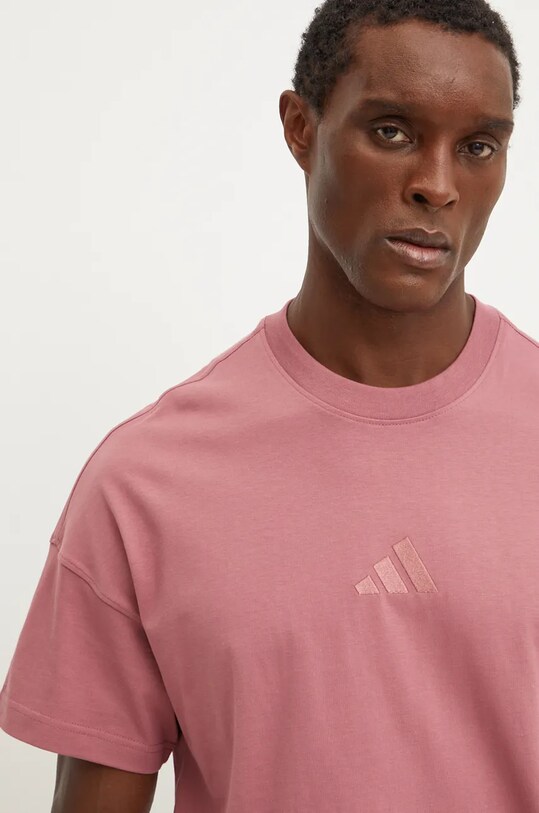 Bavlněné tričko adidas All SZN růžová IY4140