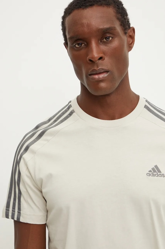 adidas tricou din bumbac Essentials bej IY9123