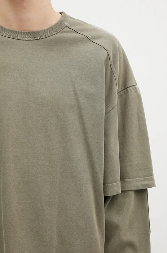 DARKPARK longsleeve din bumbac Theo verde MJE08.JTS01.W615