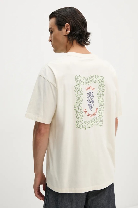 Одяг Бавовняна футболка Drôle de Monsieur Le T-Shirt DrUle Grappe E.TS212.CO165.CM бежевий