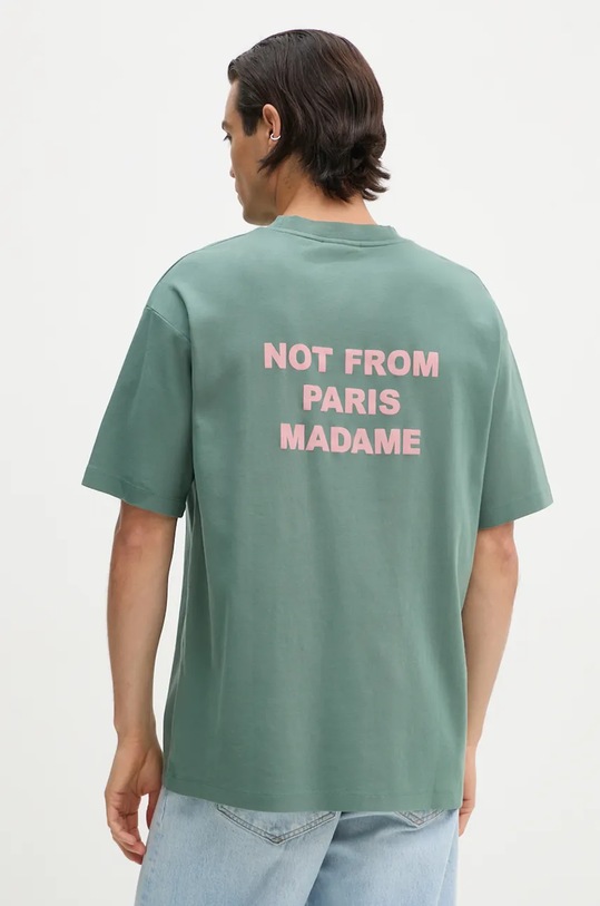 Oblečení Bavlněné tričko Drôle de Monsieur Le T-Shirt Slogan E.TS203.CO002.DGN zelená
