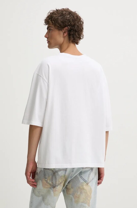 Îmbrăcăminte Fiorucci tricou din bumbac M01FMTSH101CJ01WH01 alb