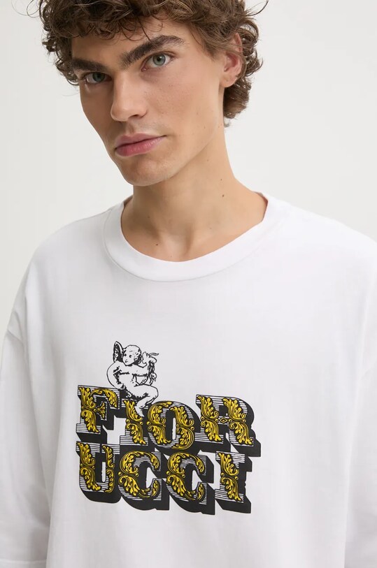 Fiorucci tricou din bumbac alb M01FMTSH101CJ01WH01