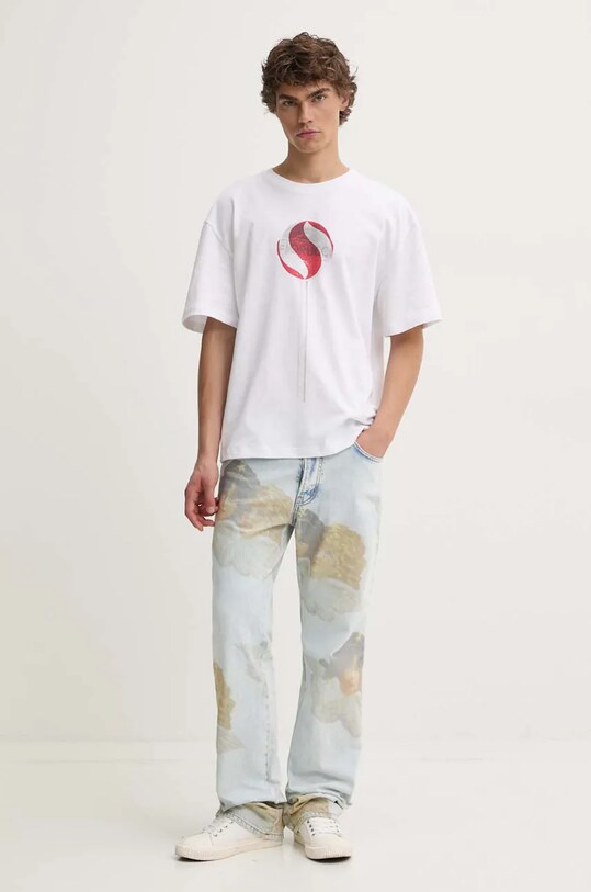 Хлопковая футболка Fiorucci M01FMTSH103CJ01WH03 белый AW24