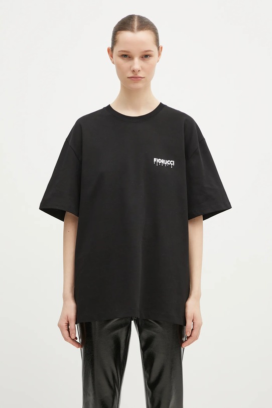 Fiorucci cotton t-shirt relaxed black M01FPTSH103CJ01BK01