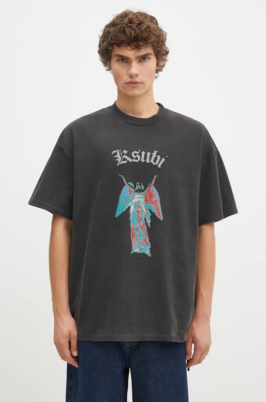 KSUBI cotton t-shirt Angelik Ekce cotton black MPF24TE019