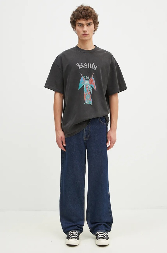 KSUBI cotton t-shirt Angelik Ekce MPF24TE019 black