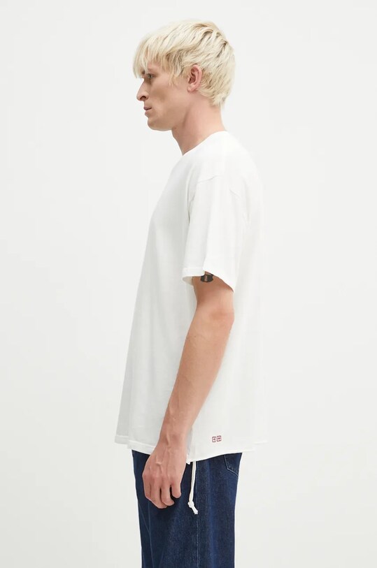 KSUBI tricou din bumbac Stitch Up Biggie MPF24TE023 alb AW24