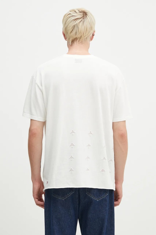Oblačila Bombažna kratka majica KSUBI Stitch Up Biggie MPF24TE023 bela