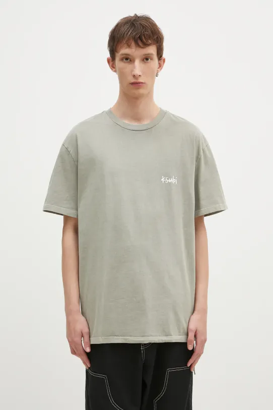 KSUBI cotton t-shirt All Day Biggie relaxed green MPF24TE027