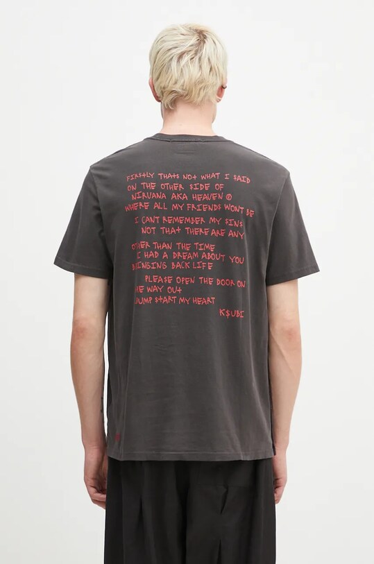 Îmbrăcăminte KSUBI tricou din bumbac Sabbath Kash MFA24TE002 negru