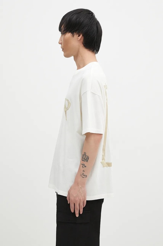 Pamučna majica Represent Masking Tape Initial MLM4208.072 bež AW24