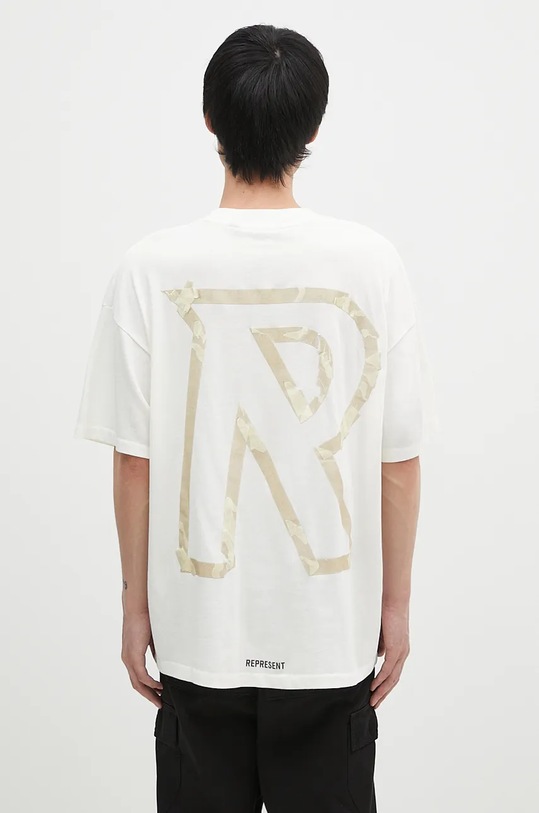 Odjeća Pamučna majica Represent Masking Tape Initial MLM4208.072 bež