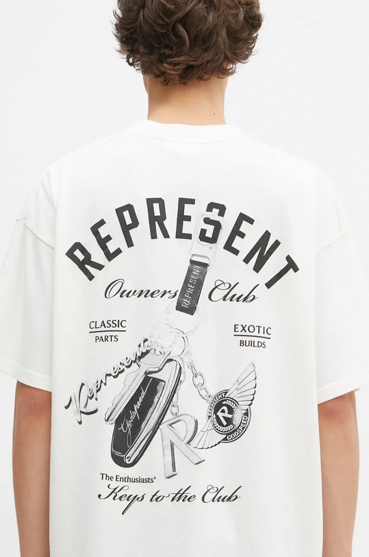 Abbigliamento Represent t-shirt in cotone Keys To The Club MLM4236.072 beige