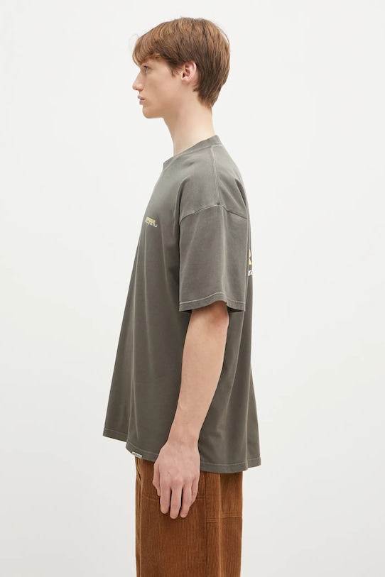 Βαμβακερό μπλουζάκι Represent Patron Of The Club MLM4274.16 πράσινο SS25